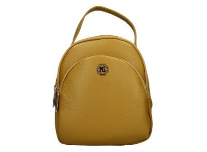 Dámsky kožený batoh Marina Galanti Paole – žltá