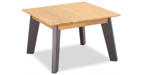Konferenčný stolík Hakon – 70x45x70 cm (hnedá, sivá)