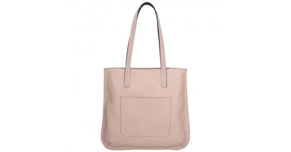 Dámska kožená kabelka Facebag Greta – svetlo ružová