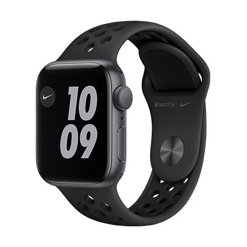Apple Watch Nike Series 6 GPS, 44mm Space Gray Aluminium Case with Anthracite/Black Nike Sport Band – Regular