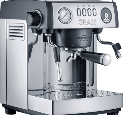 Pákový kávovar Graef ES902EU, 2515 W, nerezová oceľ, čierna