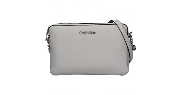 Dámska crossbody kabelka Calvin Klein Naoni – svetlo šedá