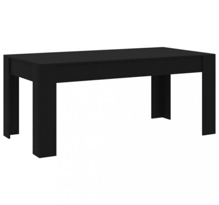 Jedálenský stôl 180×90 cm Dekorhome Čierna