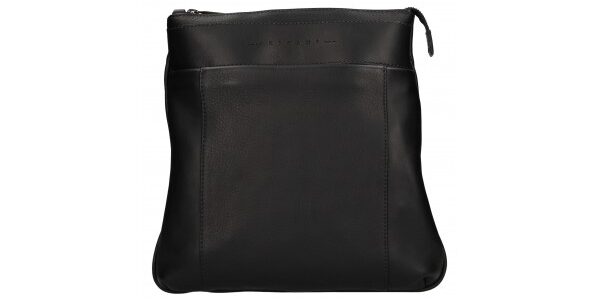 Luxusná kožená pánska taška Ripani Vodin – čierna