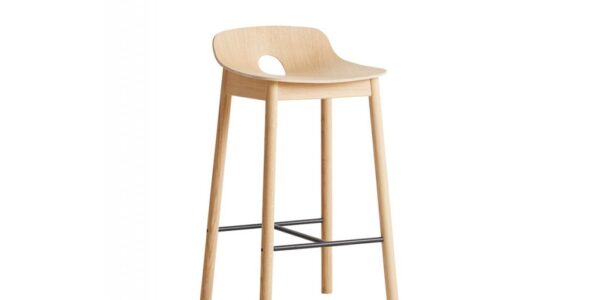 Barová stolička "Mono", 65 cm, 2 varianty – Woud Varianta: dub, svetlý lak
