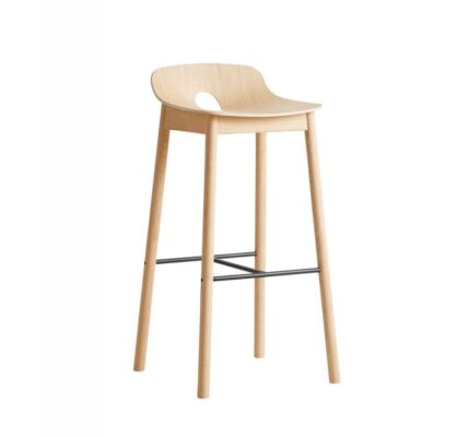 Barová stolička "Mono", 75 cm, 2 varianty – Woud Varianta: dub, svetlý lak