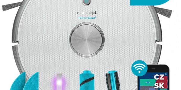 Concept VR3205 Robotický vysávač s mopom 3v1 Perfect Clean Laser UVC Y-wash