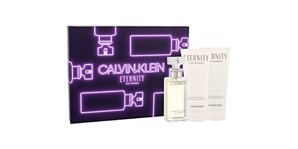 Calvin Klein Eternity – EDP 50 ml + telové mlieko 100 ml + sprchový gél 100 ml