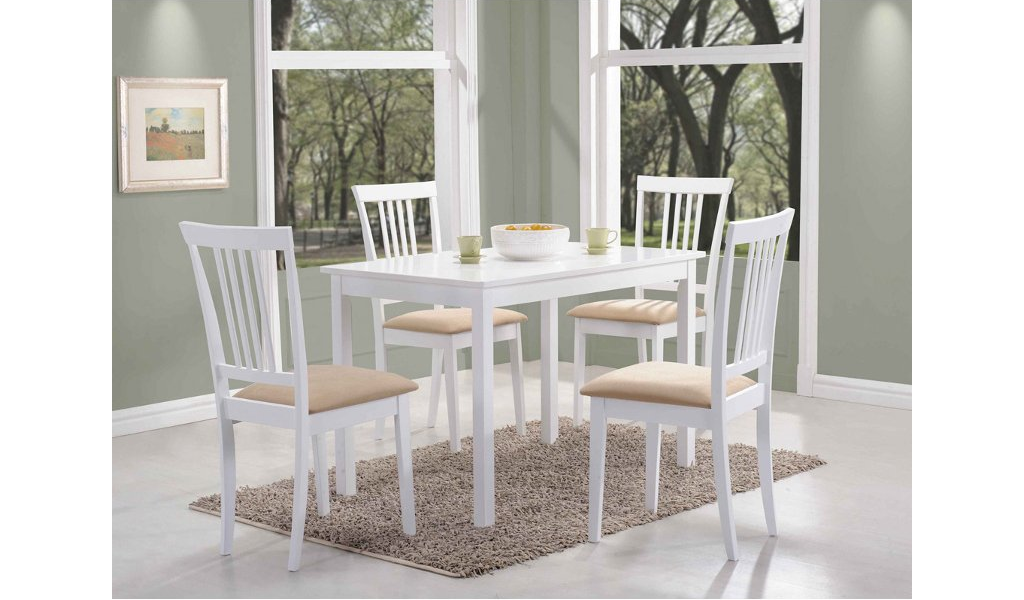 Signal Jedálenský stôl FIORD biela stoly: 74 x 60 x 80 cm 