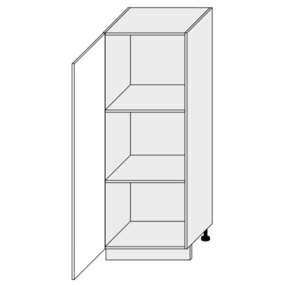 ArtExt Kuchynská skrinka vysoká, D5D/60/154 Amaro Farba korpusu: GREY