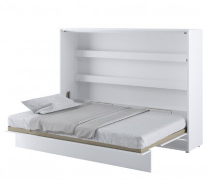 Sconto Posteľ BED CONCEPT 2 biela/vysoký lesk, 140×200 cm