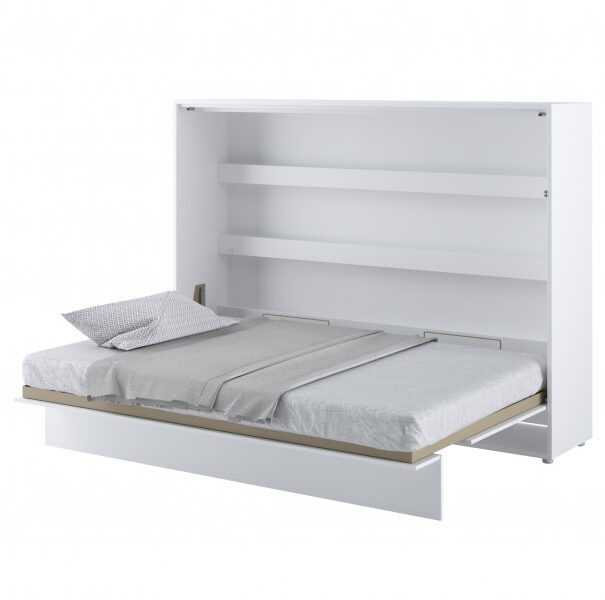 Sconto Posteľ BED CONCEPT 2 biela/vysoký lesk, 140×200 cm