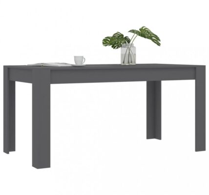Jedálenský stôl 160×80 Dekorhome Sivá,Jedálenský stôl 160×80 Dekorhome Sivá