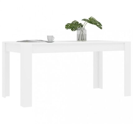 Jedálenský stôl 160×80 Dekorhome Biela lesk,Jedálenský stôl 160×80 Dekorhome Biela lesk