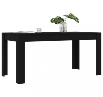 Jedálenský stôl 160×80 Dekorhome Čierna,Jedálenský stôl 160×80 Dekorhome Čierna