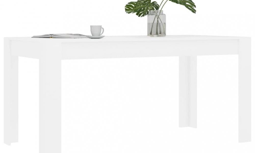 Jedálenský stôl 160×80 Dekorhome Biela,Jedálenský stôl 160×80 Dekorhome Biela