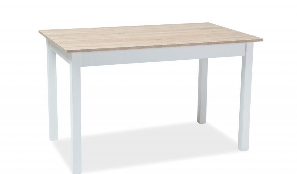 Signal Jedálenský stôl Horacy 125(170)x75 FARBA: dub sonoma / biely mat