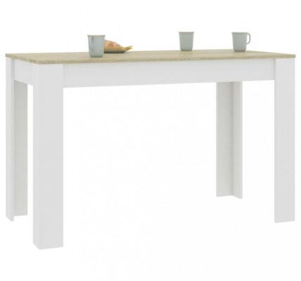 Jedálenský stôl 120×60 cm Dekorhome Dub sonoma / biela,Jedálenský stôl 120×60 cm Dekorhome Dub sonoma / biela