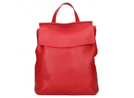 Dámsky kožený batoh Facebag Stella – červená