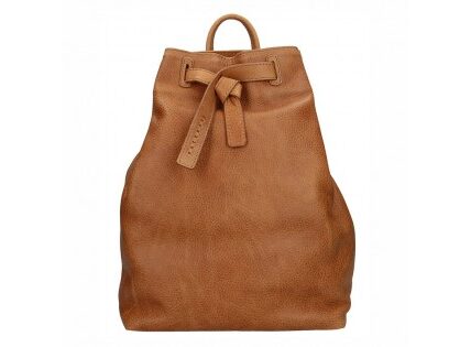 Dámsky kožený batoh Facebag Elma – hnedá