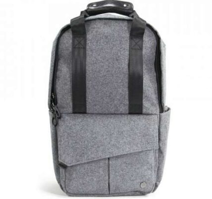 PKG batoh Rosseau Mini Backpack 13″ – Grey Wool PKG-ROSSEAU-MN-WOOL