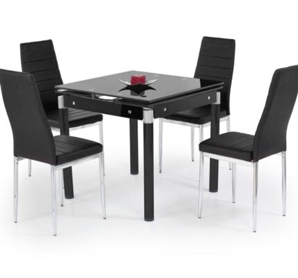 Jedálenský stôl rozkladací KENT Čierna,Jedálenský stôl rozkladací KENT Čierna