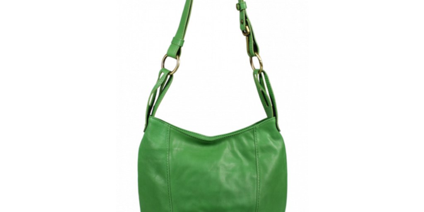 zelená kožená kabelka Lagia Verde Piccola