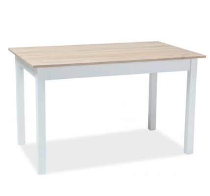 Signal Jedálenský stôl Horacy 100(140)x60 FARBA: dub wotan / biely mat