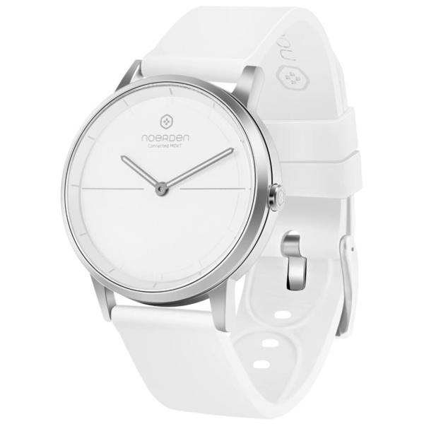 Smart hybridné hodinky Noerden Mate 2, biela