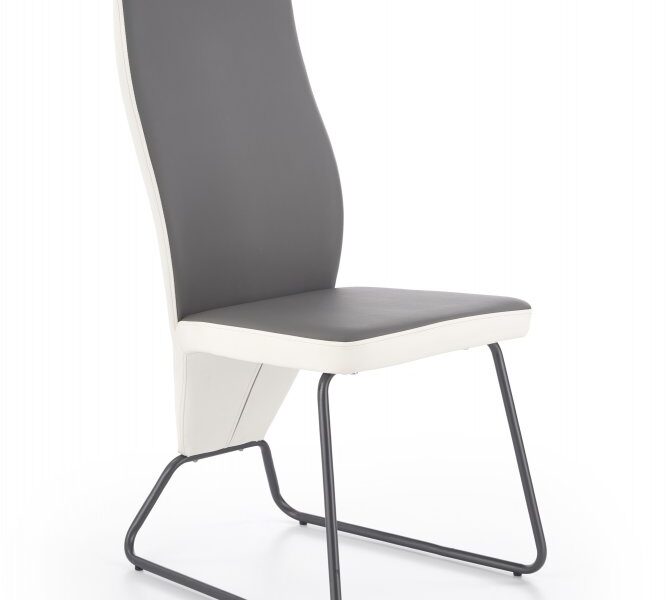 Jedálenská stolička K300 Biela / sivá,Jedálenská stolička K300 Biela / sivá