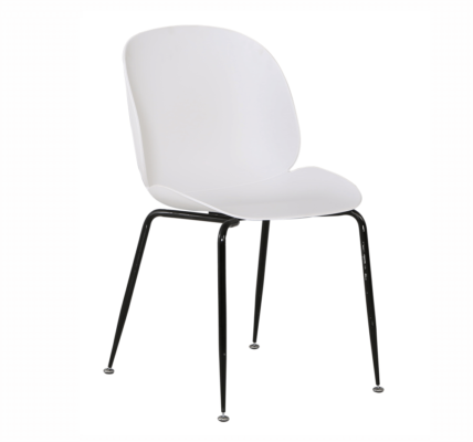Jedálenská stolička MENTA biela / čierna,Jedálenská stolička MENTA biela / čierna