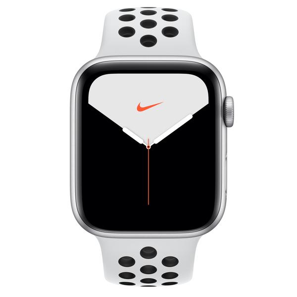 Apple Watch Nike Series 5 GPS, 44mm,strieborná,športový remienok