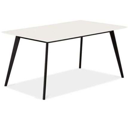 Jedálenský stôl Sens (biela, čierna)