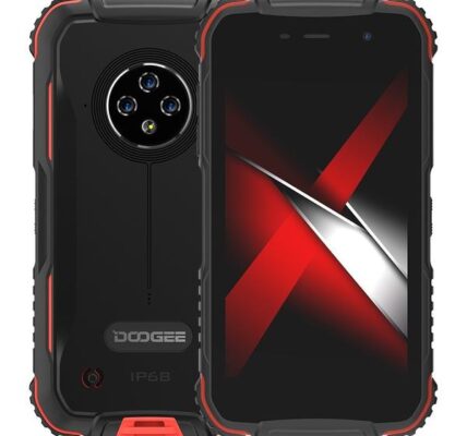 Odolný telefón Doogee S35 2GB/16GB, červená + DÁREK Držák na mobil mring