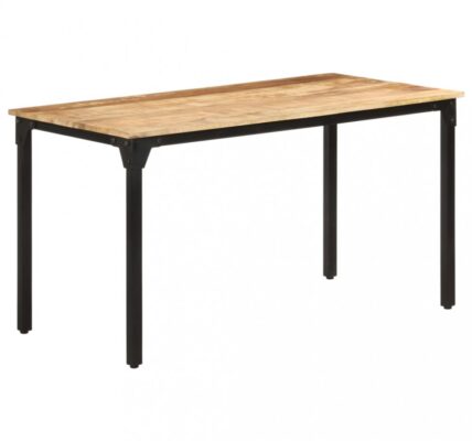 Jedálenský stôl mangovníkové drevo/kov Dekorhome 140x70x76 cm,Jedálenský stôl mangovníkové drevo/kov Dekorhome 140x70x76 cm