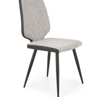Jedálenská stolička K424 sivá / čierna,Jedálenská stolička K424 sivá / čierna