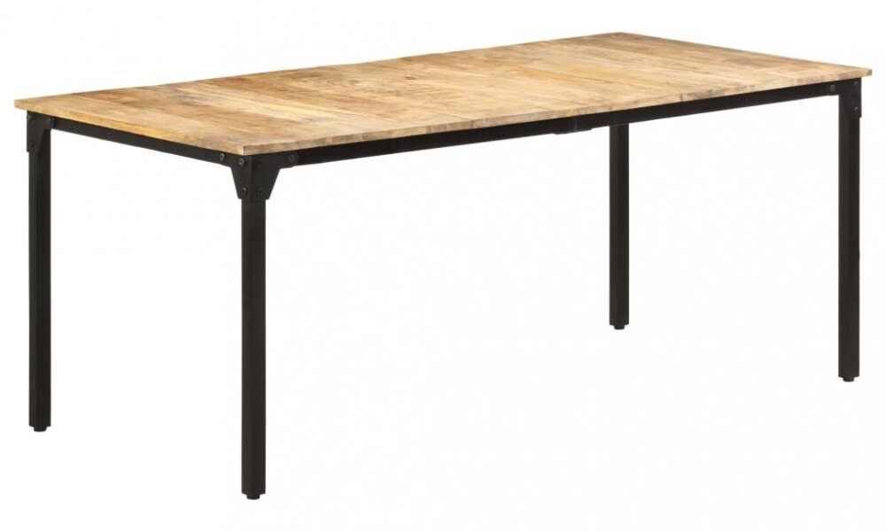 Jedálenský stôl mangovníkové drevo/kov Dekorhome 180x90x76 cm,Jedálenský stôl mangovníkové drevo/kov Dekorhome 180x90x76 cm