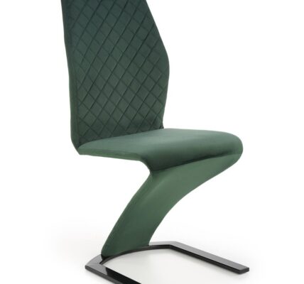 Jedálenská stolička K442 zamat / kov Tmavo zelená,Jedálenská stolička K442 zamat / kov Tmavo zelená