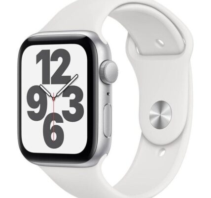 Apple Watch SE GPS, 44mm, strieborná