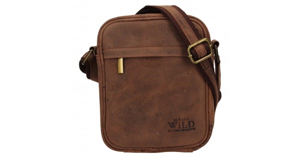 Pánská taška přes rameno Always Wild Filip – tmavo hnedá
