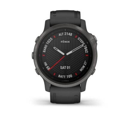 Garmin FENIX 6S Sapphire, Carbon Grey DLC, Black Band 010-02159-25