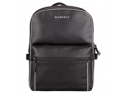 Trendy kožený batoh Burkely Lucent – čierna