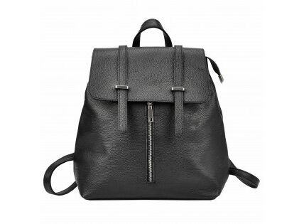 Dámsky kožený batoh Vera Pelle Beathag – čierna