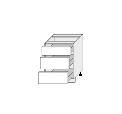 ArtExt Kuchynská skrinka spodná, D3/60 Malmo Farba korpusu: Grey – Blum D3M/60