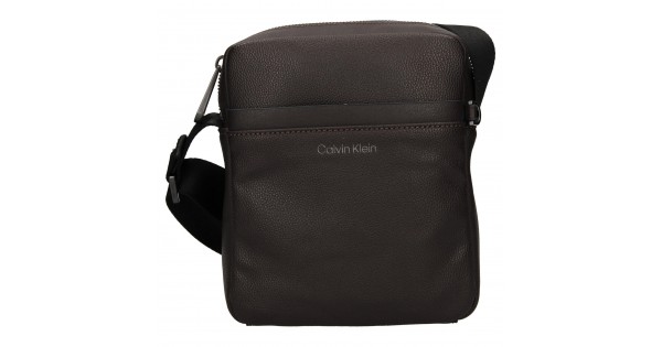Pánska taška cez rameno Calvin Klein Levint – tmavo hnedá