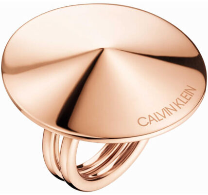 Calvin Klein Bronzový oceľový prsteň Spinner KJBAPR1001 57 mm