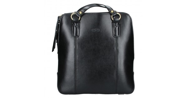 Dámska kožená batôžky kabelka Katana Martina – čierna