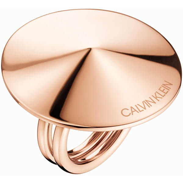 Calvin Klein Bronzový oceľový prsteň Spinner KJBAPR1001 55 mm