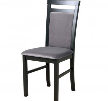 Sconto Jedálenská stolička MILAN 5 sivá/čierna