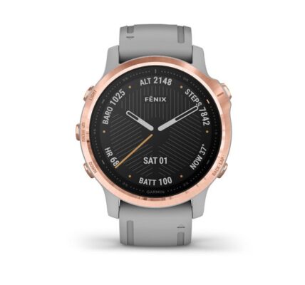 Garmin FENIX 6S Sapphire, Rose Gold-tone, Powder Gray Band 010-02159-21